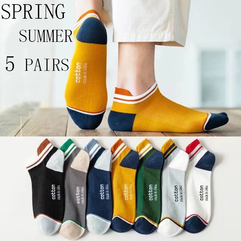 Street Fashion Style Youtube - 5 Pairs Man Short Socks Fashion