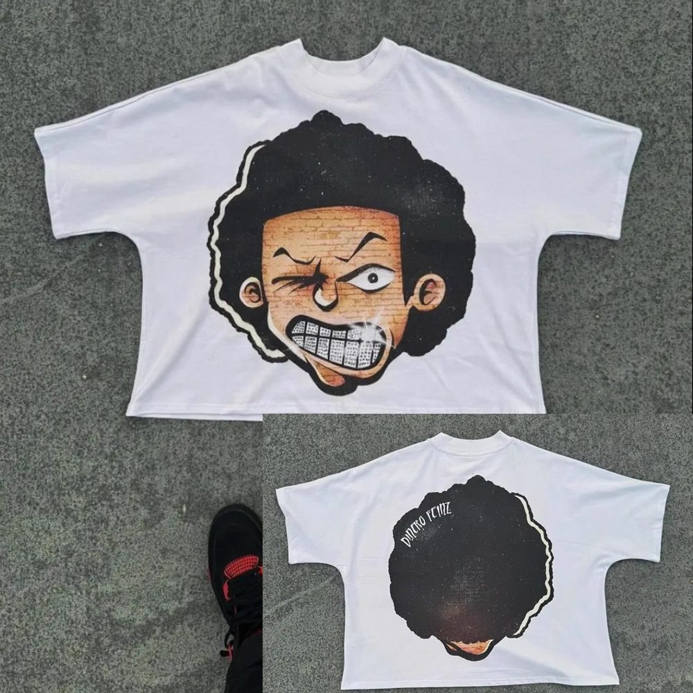 Street Fashion Goth - American Fashion Goth Big Head Cartoon