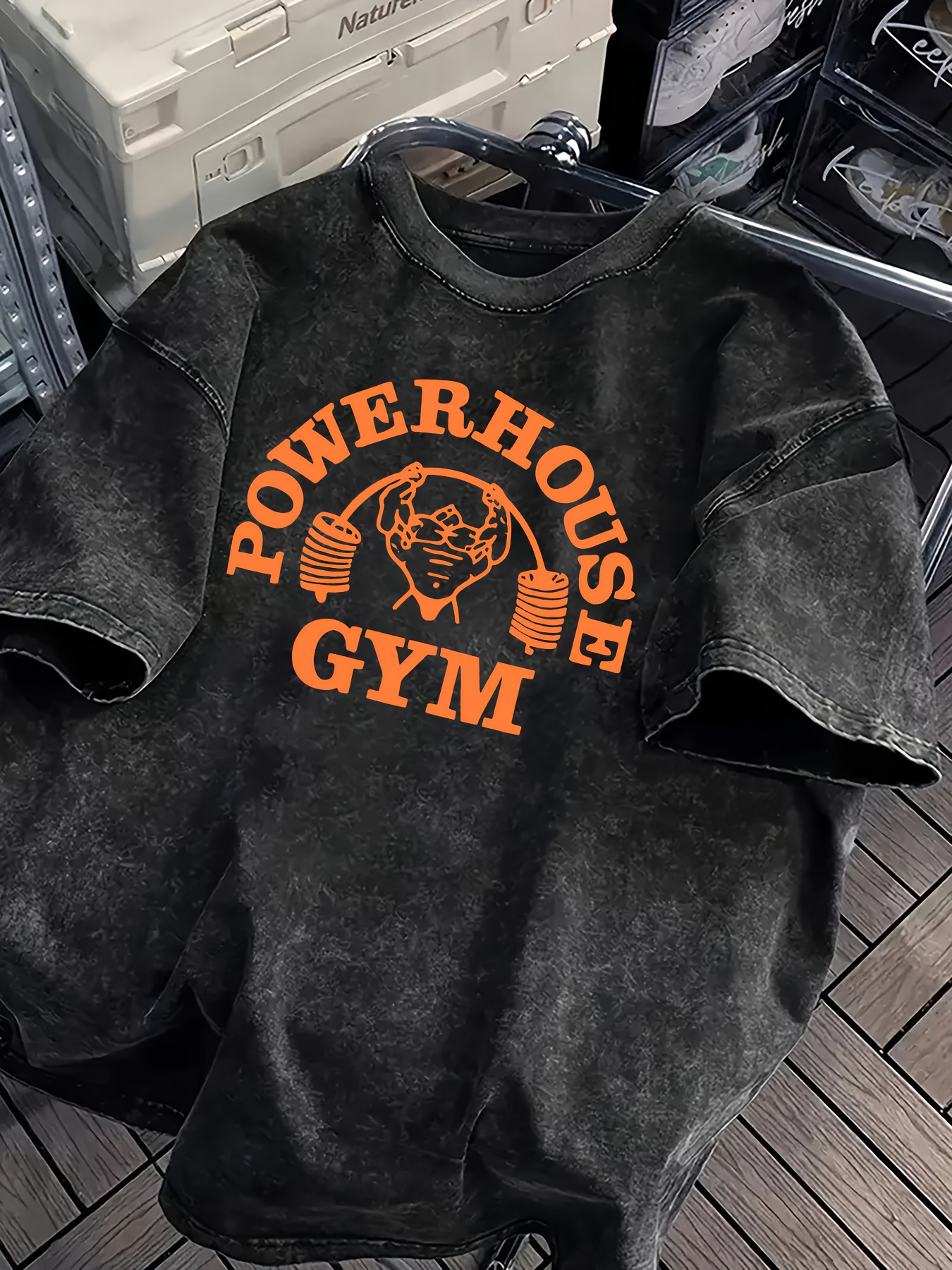 Street Fashion Asian Men - Asian size Men's Retro Washed Gorilla