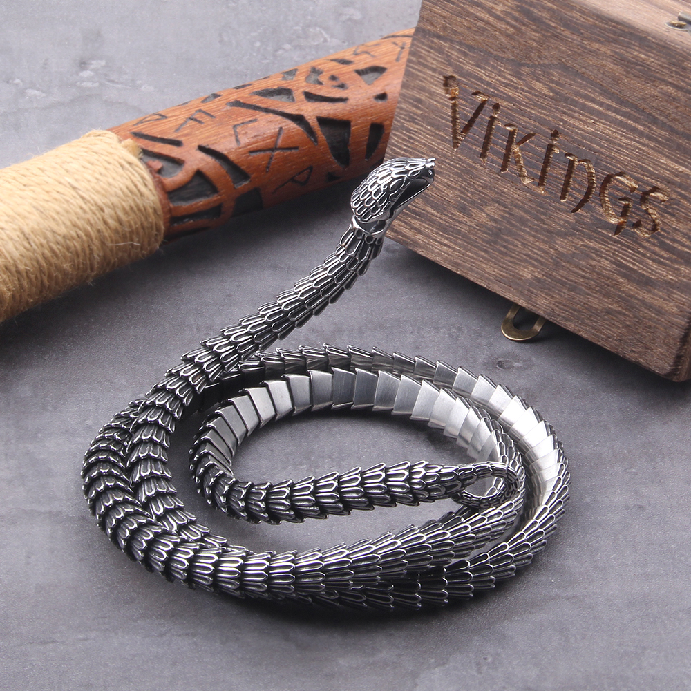 Street Fashion Culture - Viking Ouroboros vintage punk Necklace for