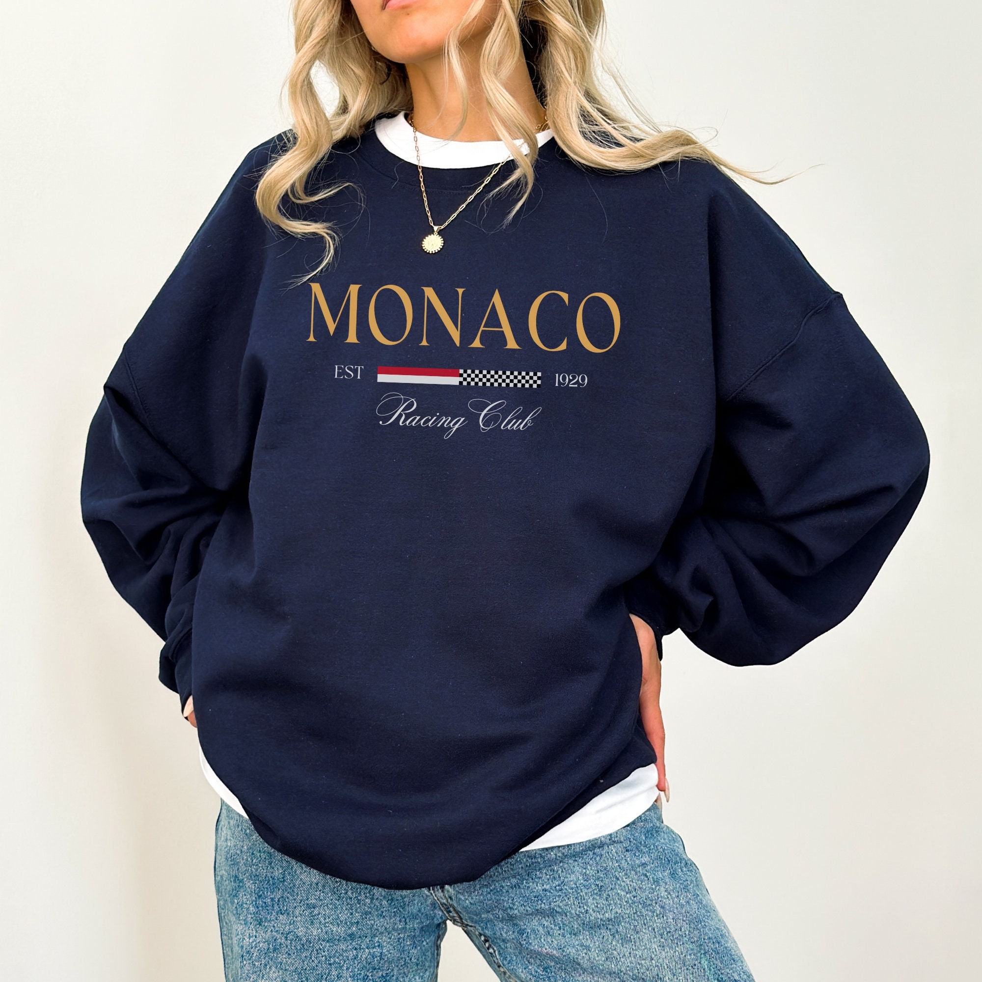 Street Fashion Monaco - Women's MONACO Print Sweatshirt Female Fashion