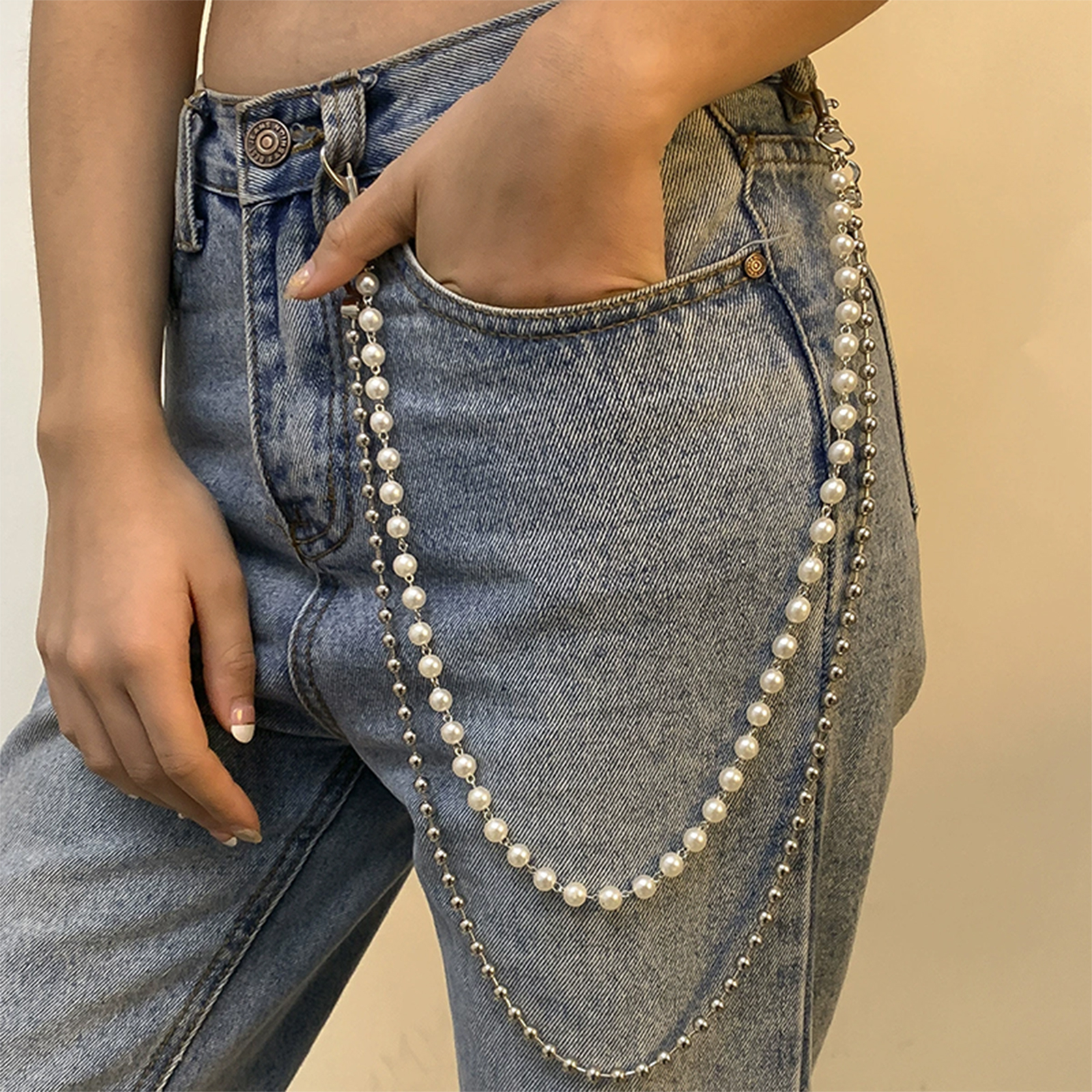 Street Fashion Jeans Women - Simple Waist Chain For Women Temperament
