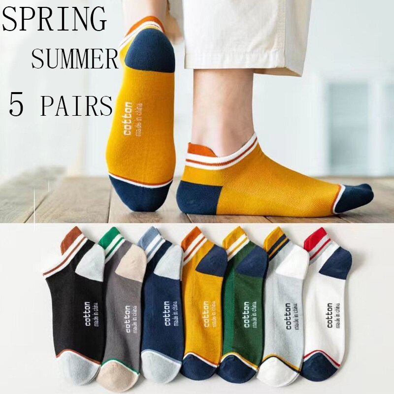 Street Fashion Style Youtube - 5 Pairs Man Short Socks Fashion