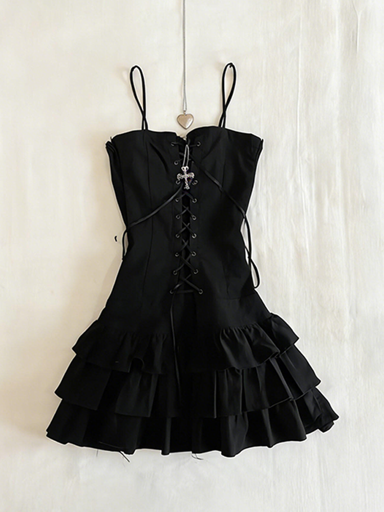 Street Fashion Goth - Goth Dresses Sexy Y2k 2000s Vintage
