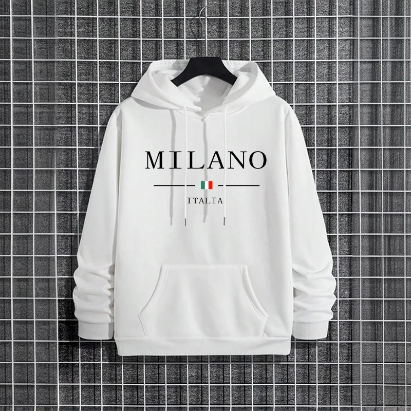Street Fashion In Milan - Italy Milan Fashion Men's Hoodies 2025