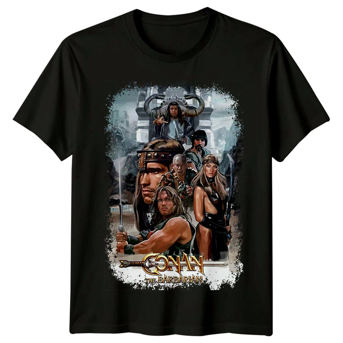 Street Fashion Poster - Conan The Barbarian T-shirt Men's Retro