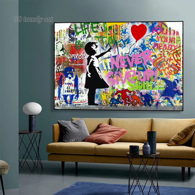Banksy Street Wall Art Posters - Street Fashion Poster 评论和价格