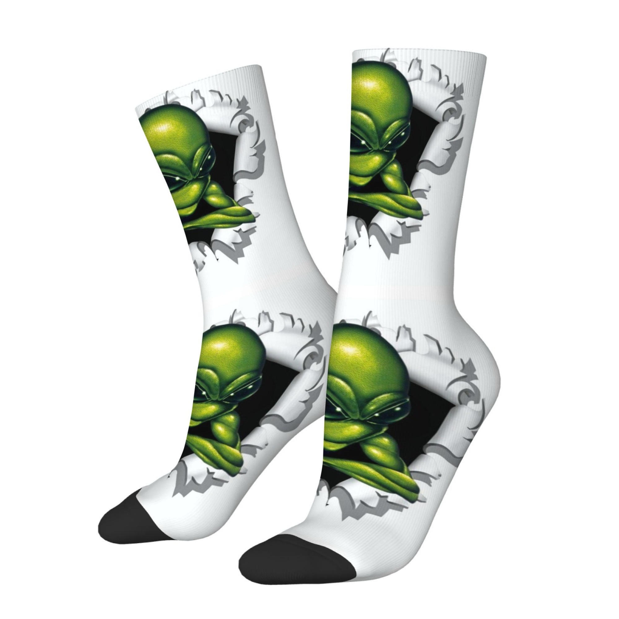 Creepy Alien-themed Ripped Pri - Street Fashion Style Youtube 评论和价格