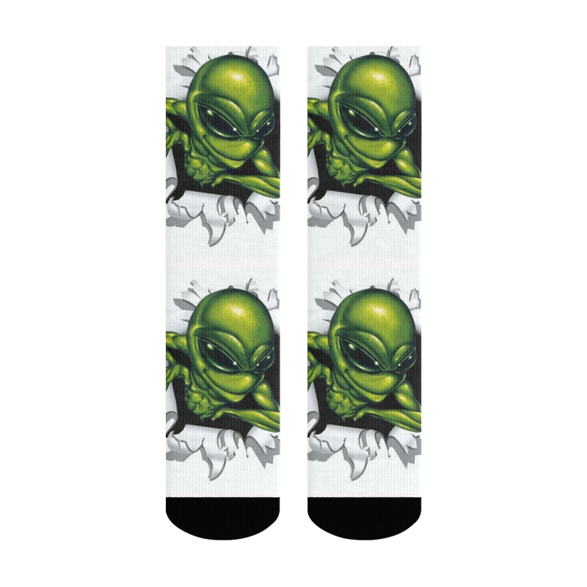 Creepy Alien-themed Ripped Pri - Street Fashion Style Youtube 评论和价格