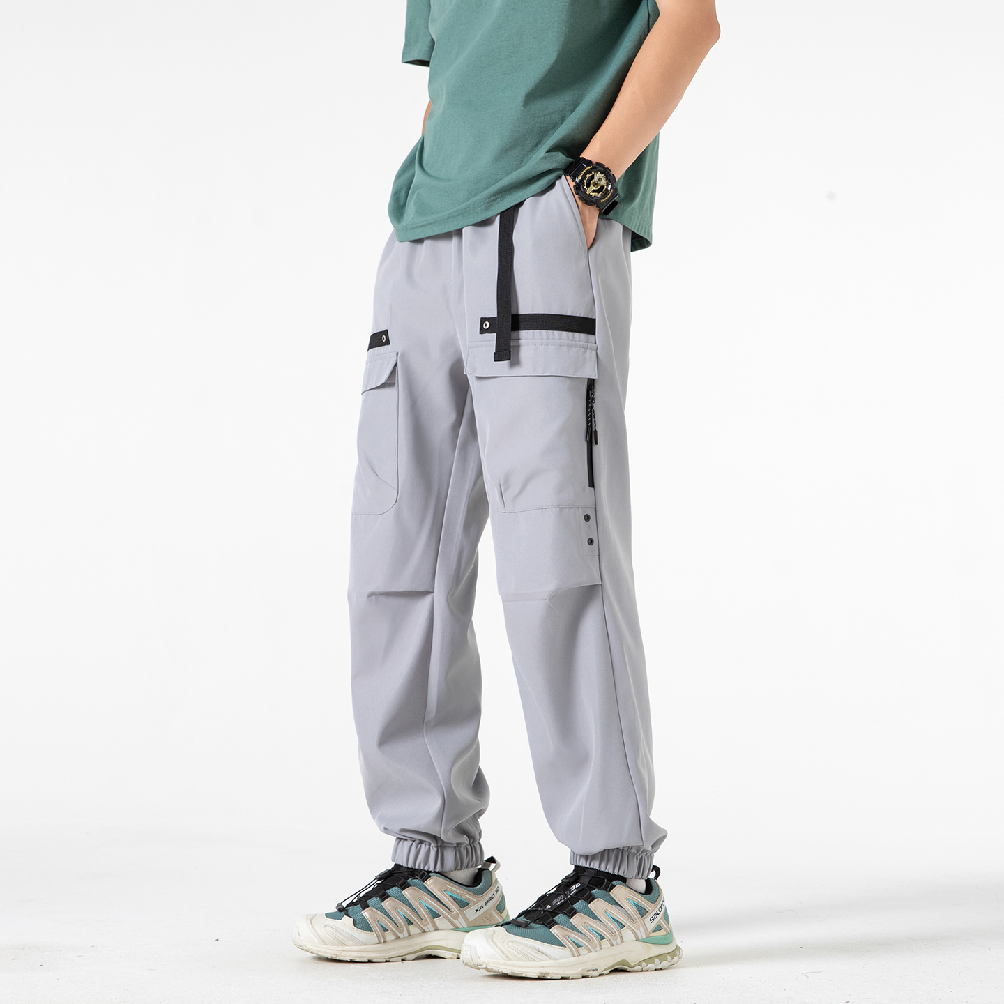 All Seasons Men's Cargo Pants  - Street Fashion Baggy 评论和价格