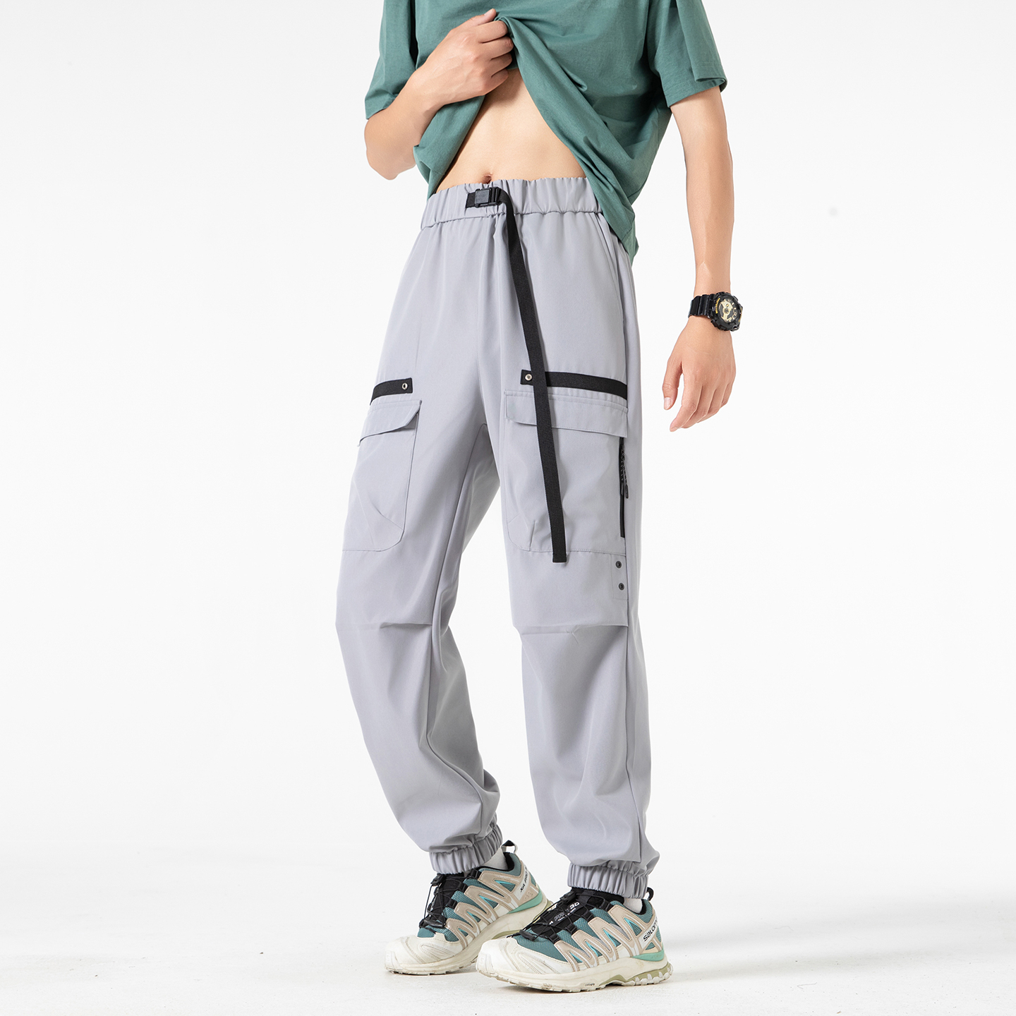 All Seasons Men's Cargo Pants  - Street Fashion Baggy 评论和价格