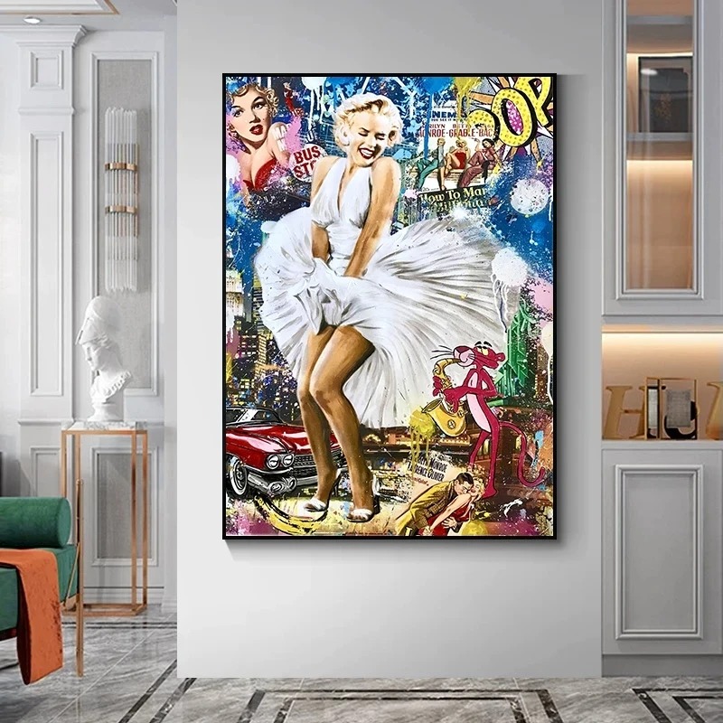 Sexy Classic Movie Star Monroe - Street Fashion Poster 评论和价格