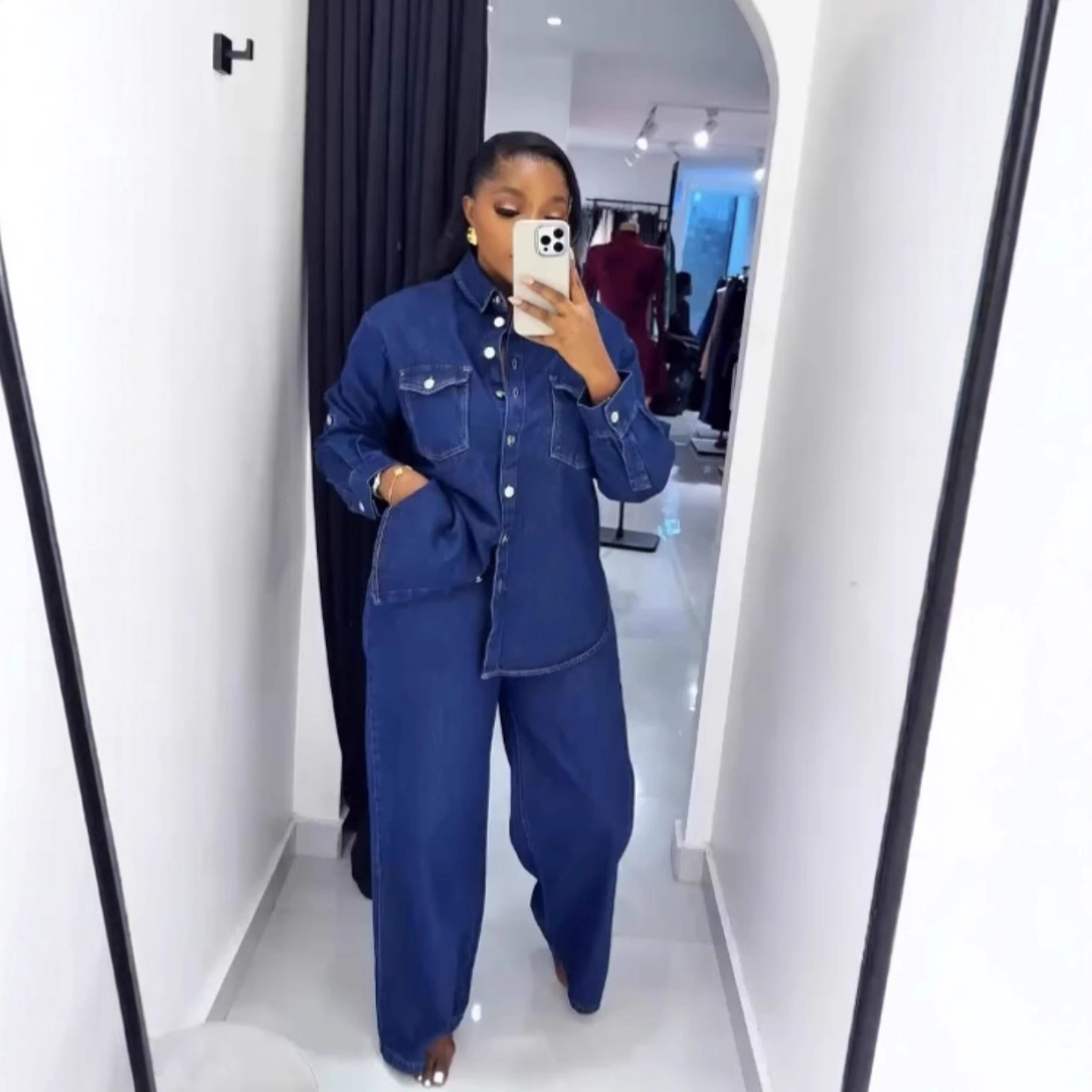 Jeans 2 Piece Sets Women Denim - Street Fashion Jeans Women 评论和价格