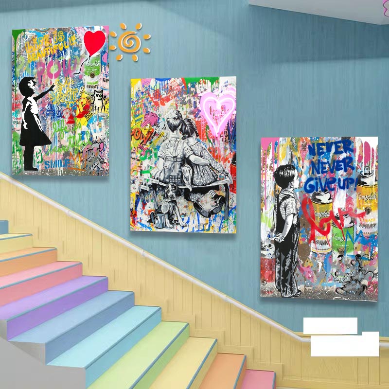Graffiti Pop Canvas Painting L - Street Fashion Poster 评论和价格