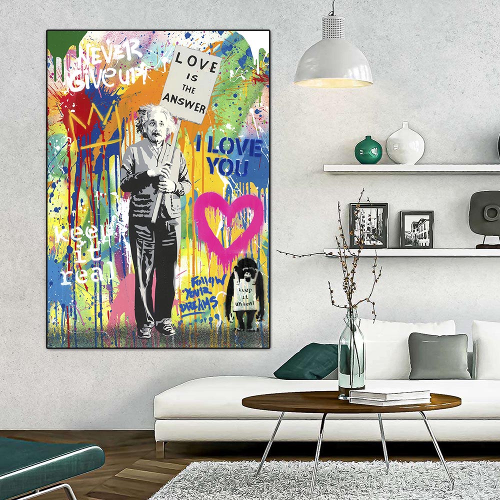 Graffiti Pop Canvas Painting L - Street Fashion Poster 评论和价格