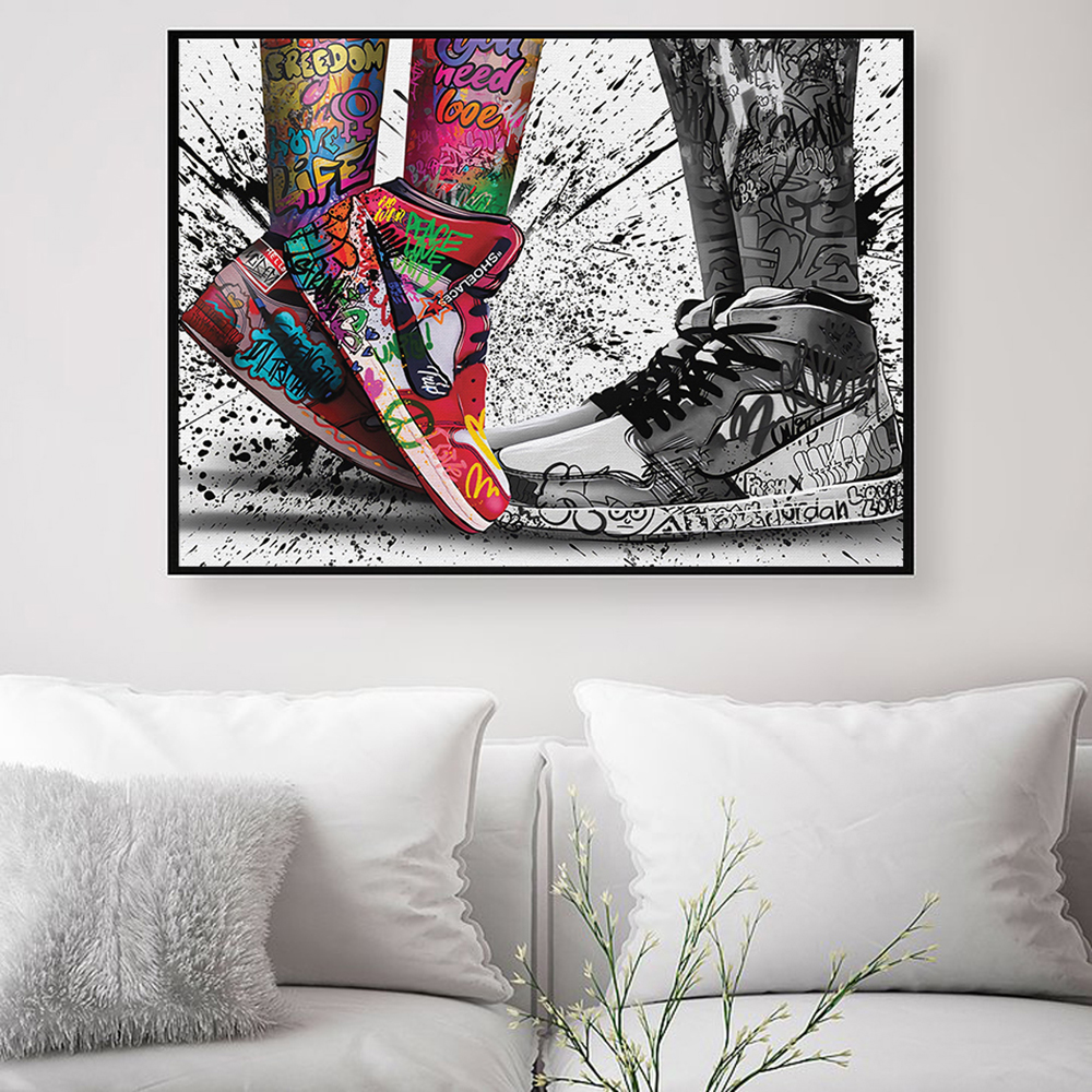 Fashion Graffiti Artwork Sneak - Street Fashion Poster 评论和价格