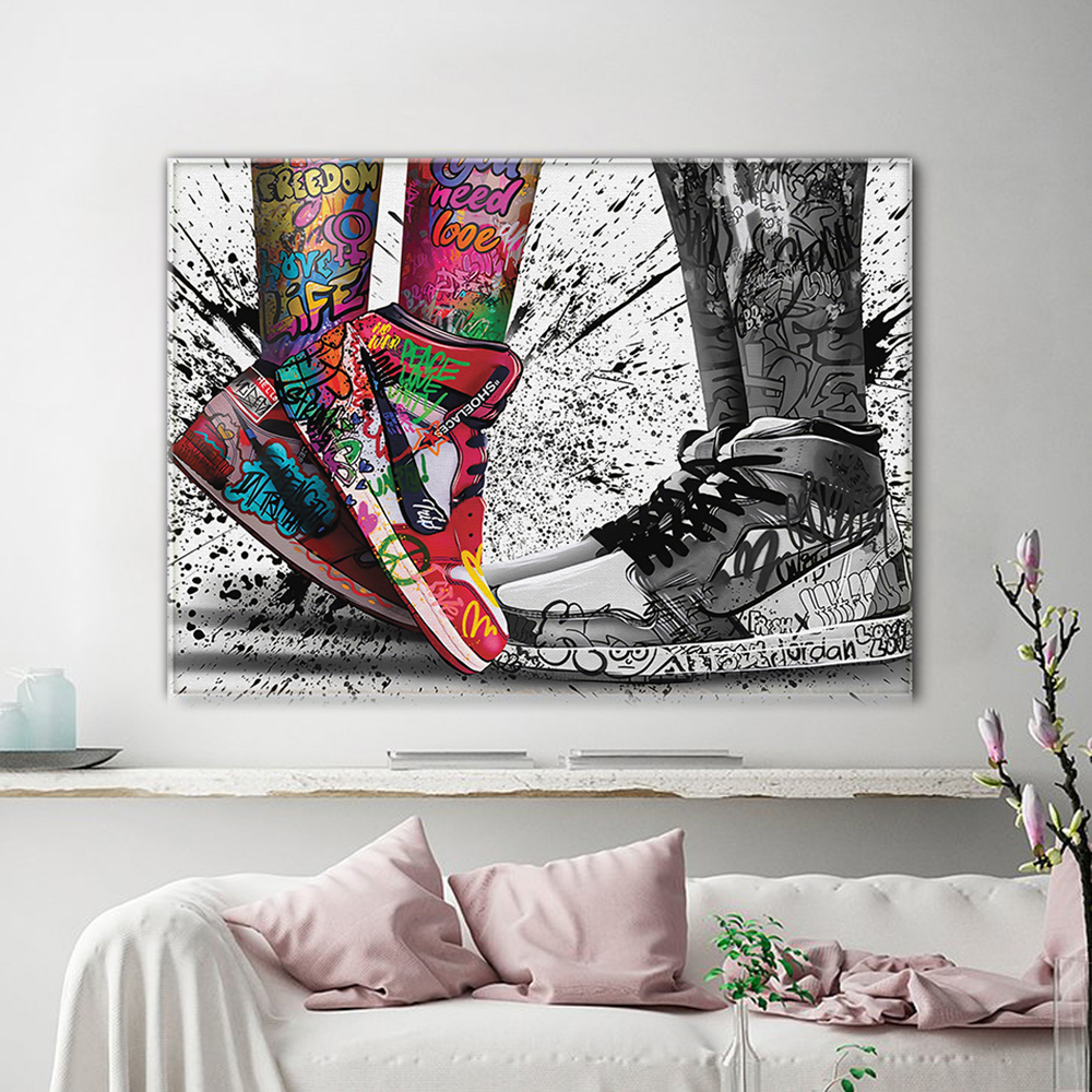 Fashion Graffiti Artwork Sneak - Street Fashion Poster 评论和价格