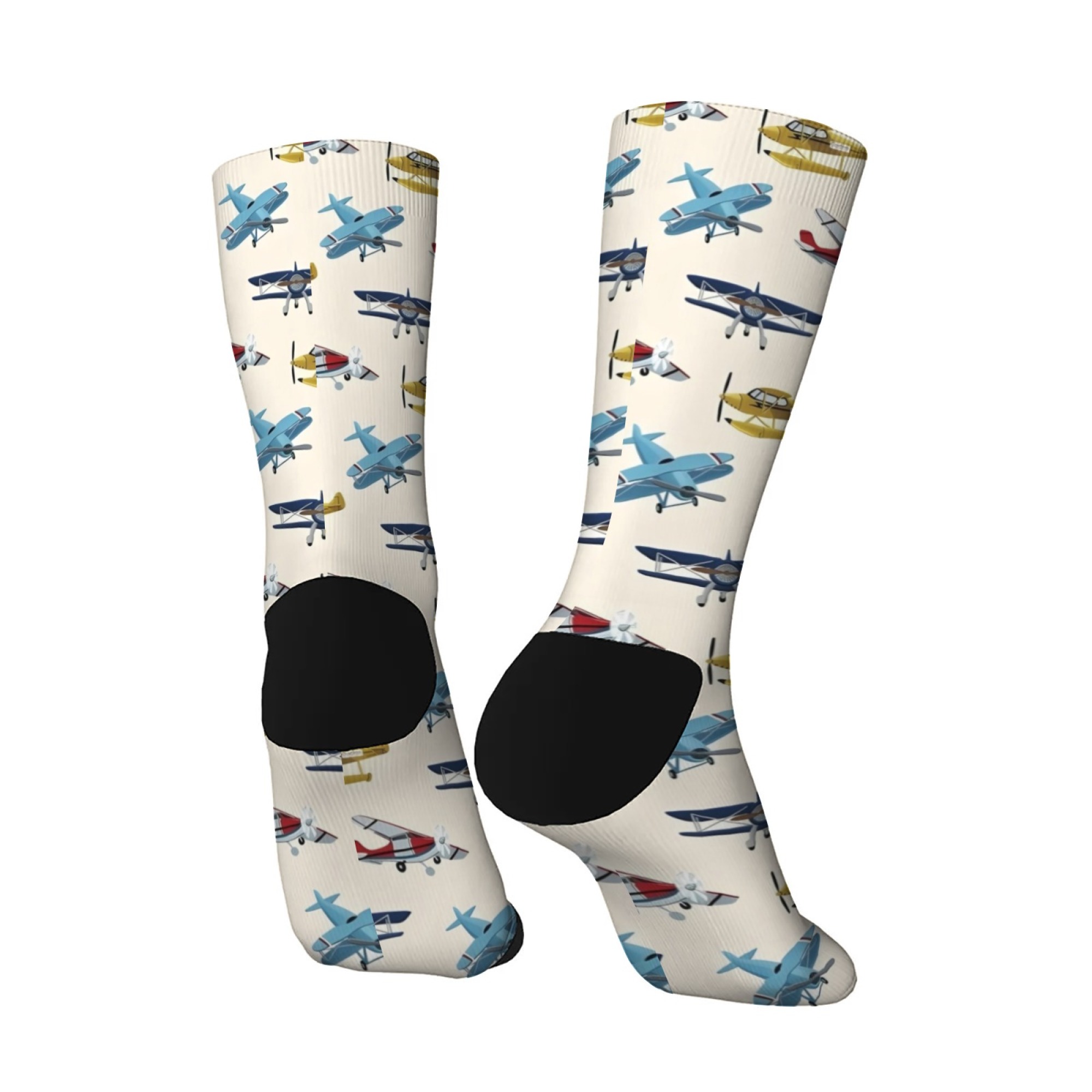 Nostalgic airplane men's socks - Street Fashion Style Youtube 评论和价格