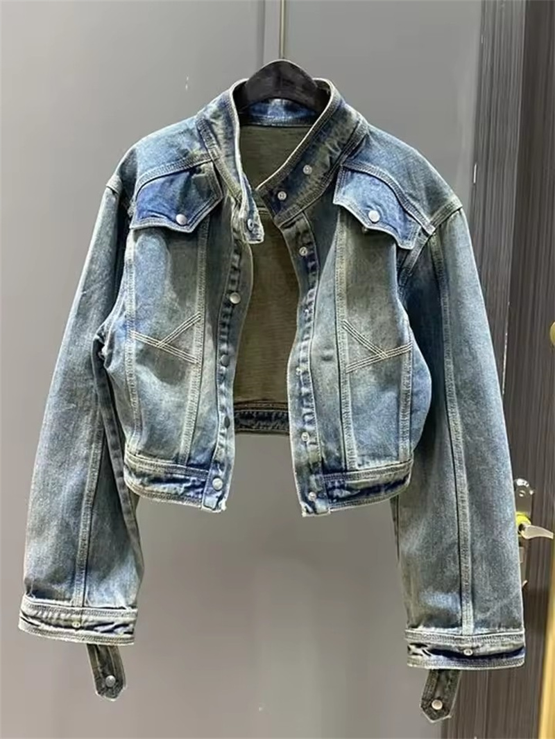 Vintage Short Denim Jacket Wom - Street Fashion Jeans Women 评论和价格