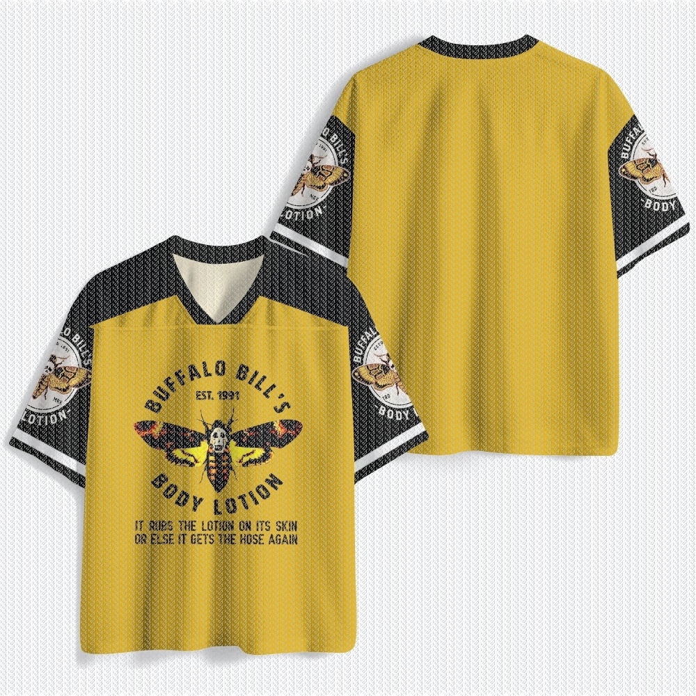 V Neck Yellow Black Mesh Jerse - Street Fashion Baggy 评论和价格