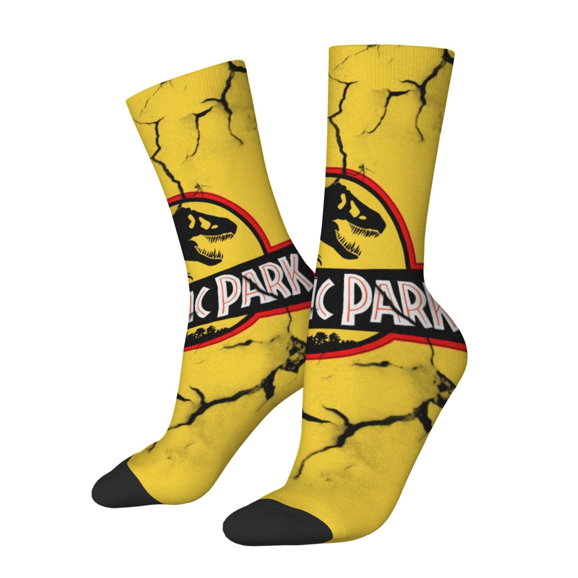 Jurassic Park Dinosaur Socks R - Street Fashion Style Youtube 评论和价格