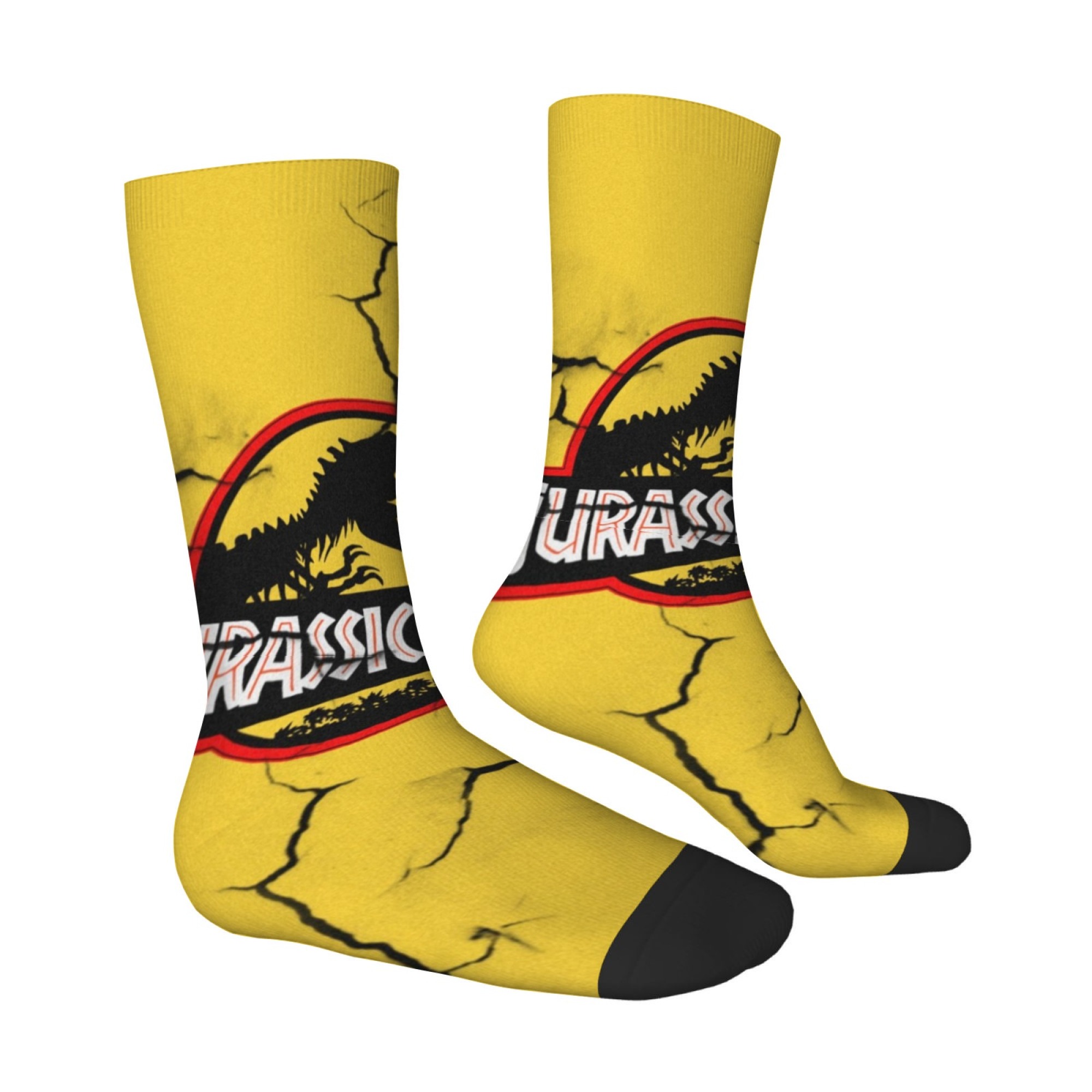 Jurassic Park Dinosaur Socks R - Street Fashion Style Youtube 评论和价格