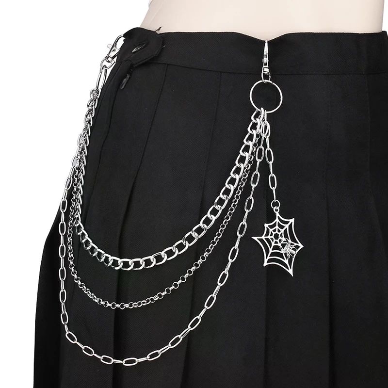 Fashion Punk Metal Pants Chain - Street Fashion Jeans Women 评论和价格