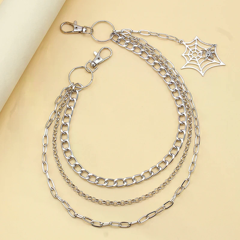 Fashion Punk Metal Pants Chain - Street Fashion Jeans Women 评论和价格