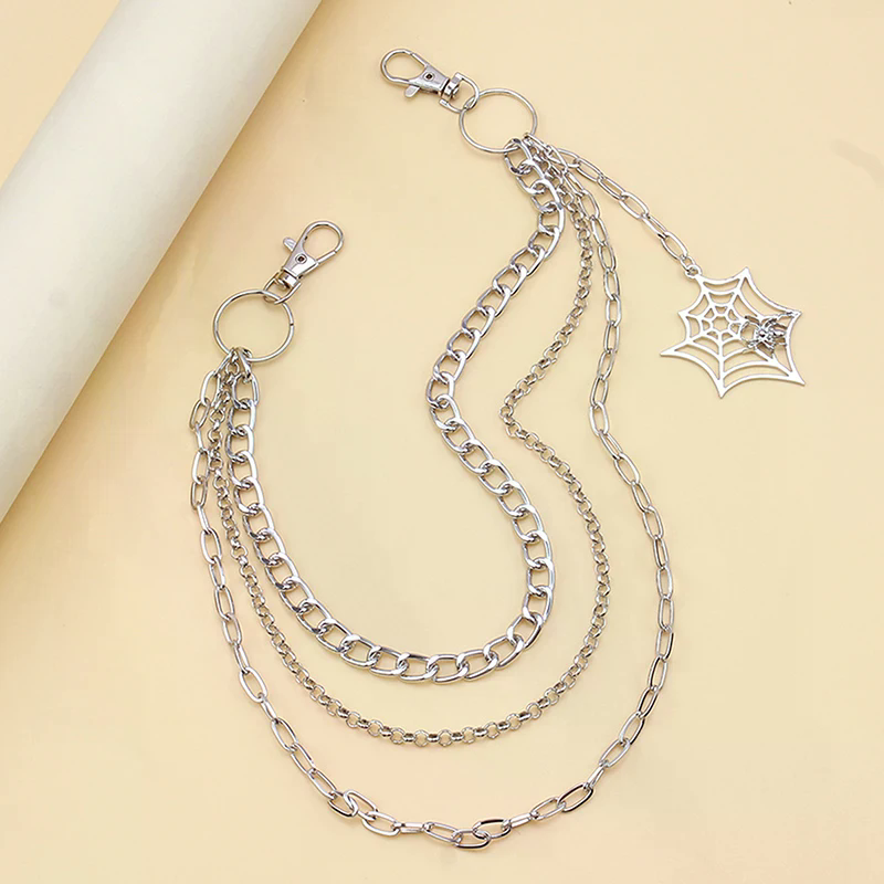 Fashion Punk Metal Pants Chain - Street Fashion Jeans Women 评论和价格