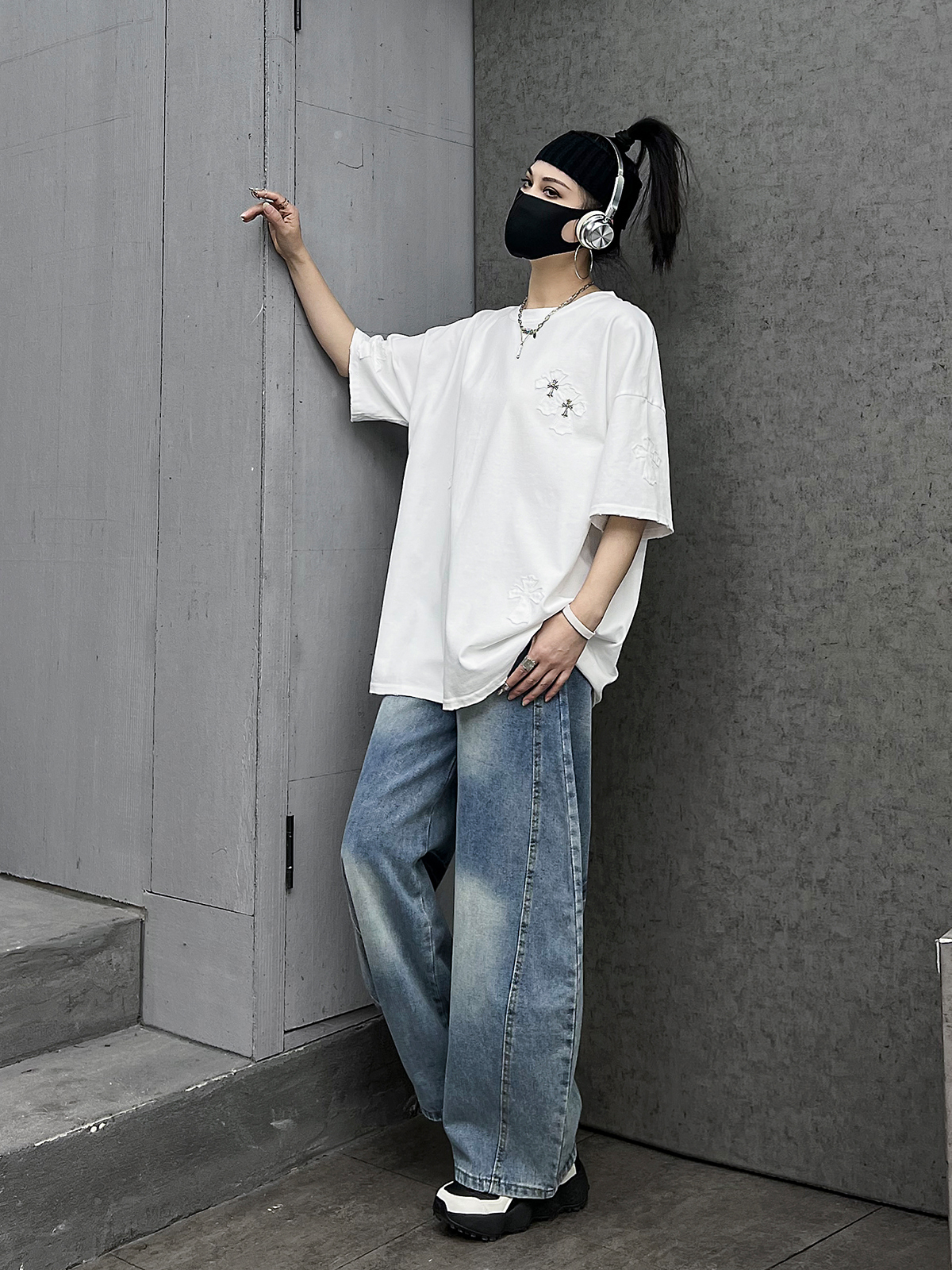 M-Home Casual Sportswear Set W - Street Fashion Jeans Women 评论和价格