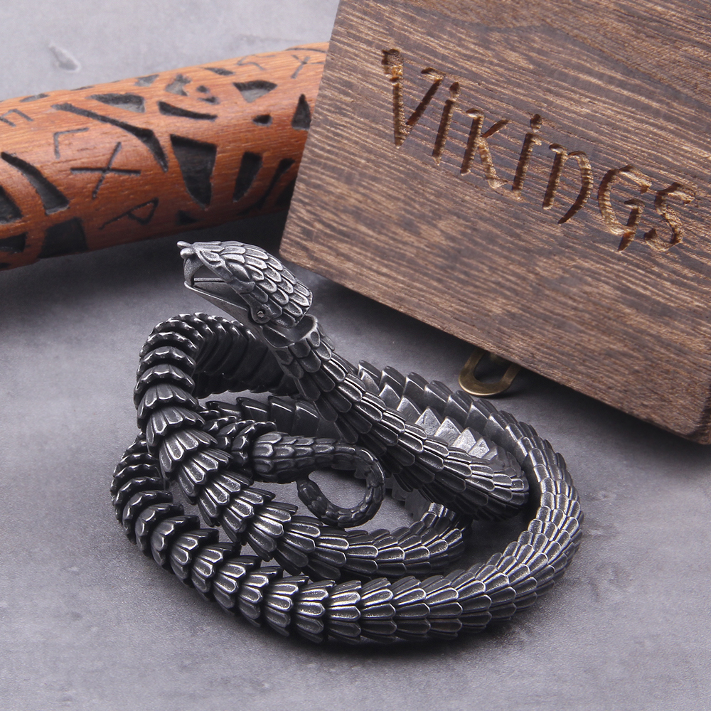 Viking Ouroboros vintage punk  - Street Fashion Culture 评论和价格