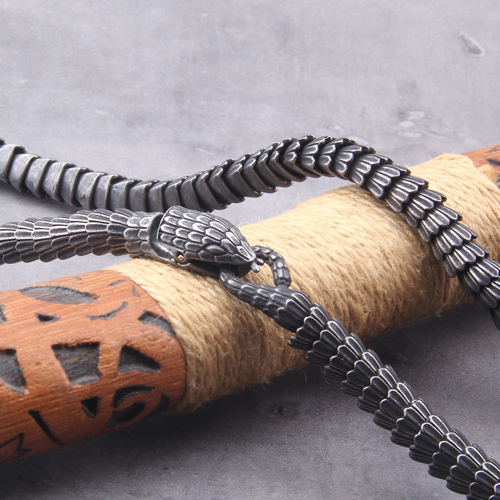 Viking Ouroboros vintage punk  - Street Fashion Culture 评论和价格