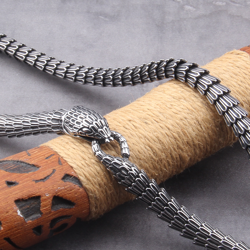 Viking Ouroboros vintage punk  - Street Fashion Culture 评论和价格