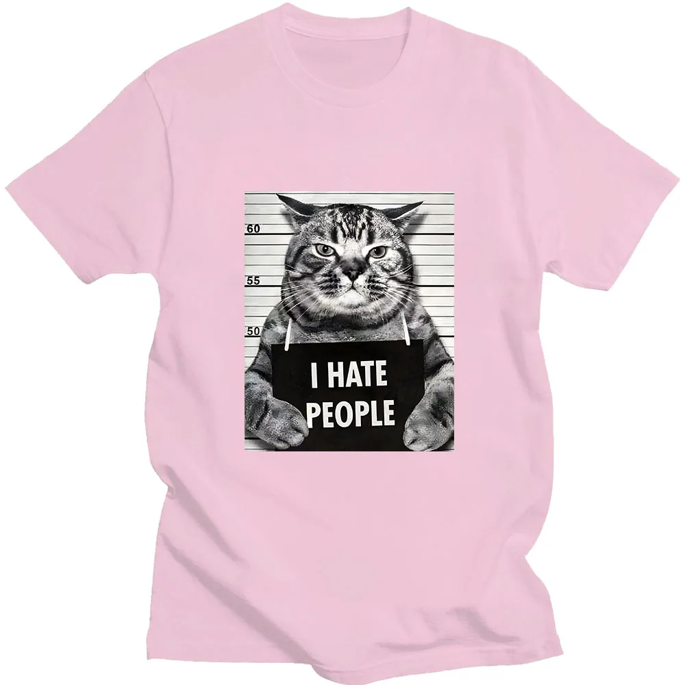Asian sizeI Meow Print T-shirt - Street Fashion Asian Men 评论和价格