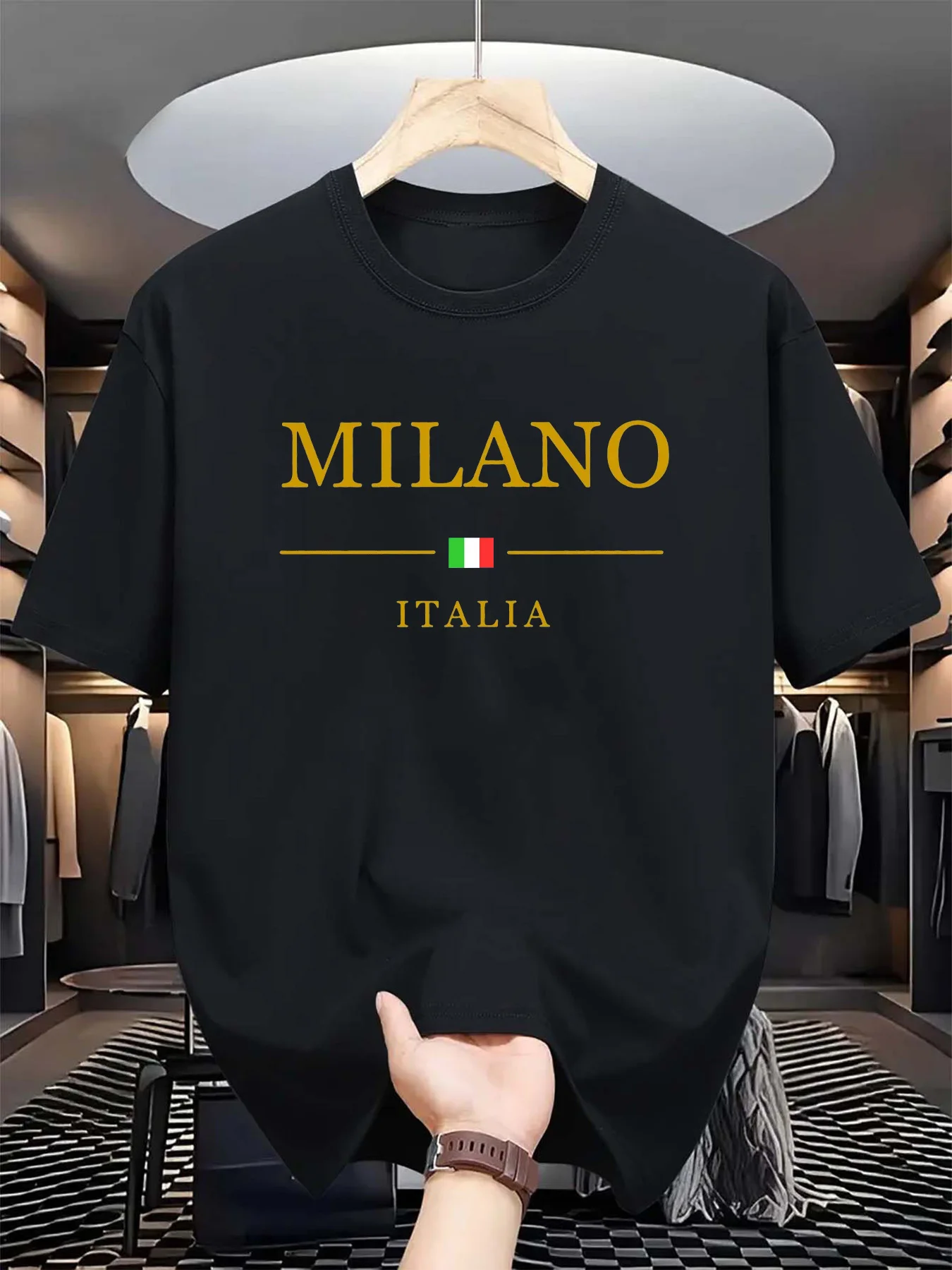 Men's summer 3d printed T-shir - Street Fashion In Milan 评论和价格