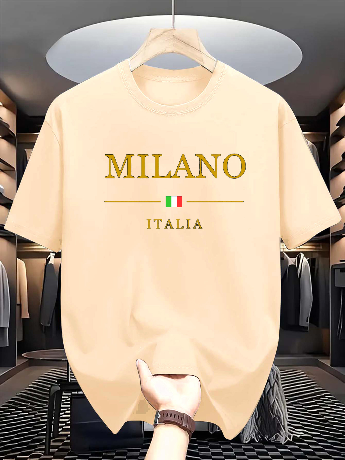 Men's summer 3d printed T-shir - Street Fashion In Milan 评论和价格