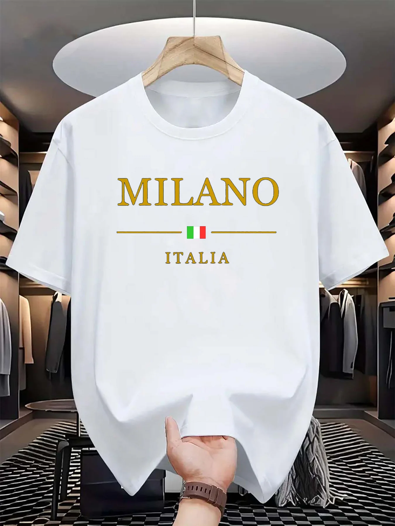 Men's summer 3d printed T-shir - Street Fashion In Milan 评论和价格