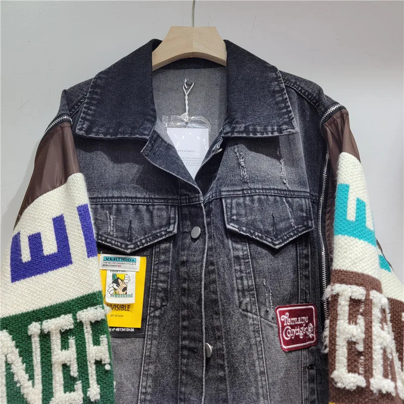 Women Denim Jacket  Autumn Fas - Street Fashion Jeans Women 评论和价格