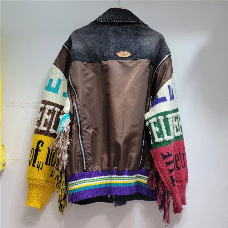 Women Denim Jacket  Autumn Fas - Street Fashion Jeans Women 评论和价格