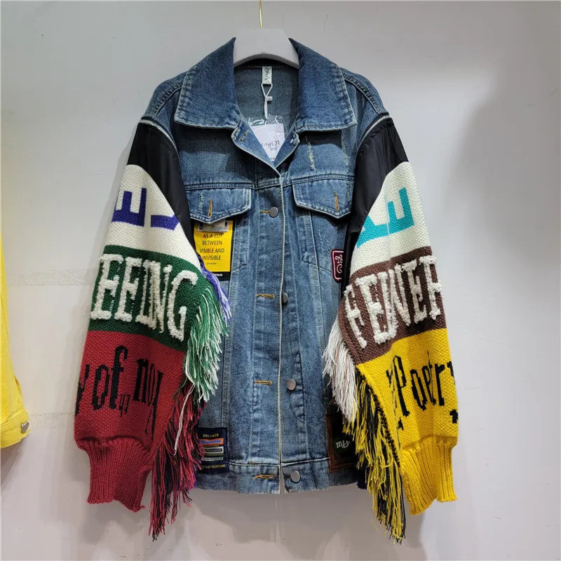 Women Denim Jacket  Autumn Fas - Street Fashion Jeans Women 评论和价格