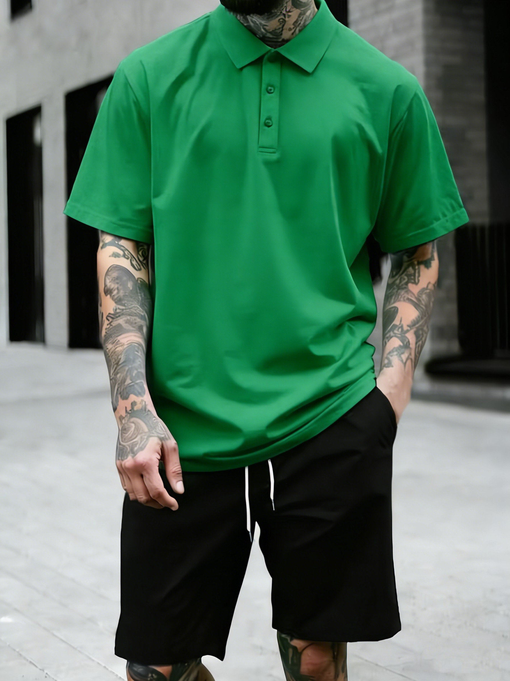 4 Color Summer Loose Polo Shir - Street Fashion Culture 评论和价格