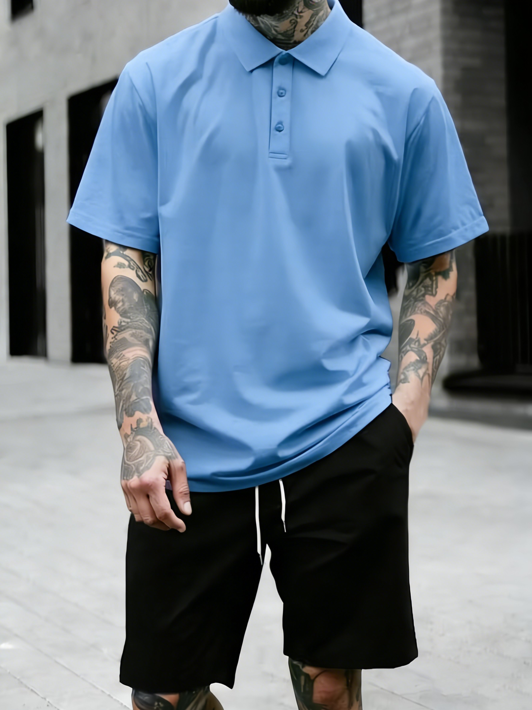 4 Color Summer Loose Polo Shir - Street Fashion Culture 评论和价格