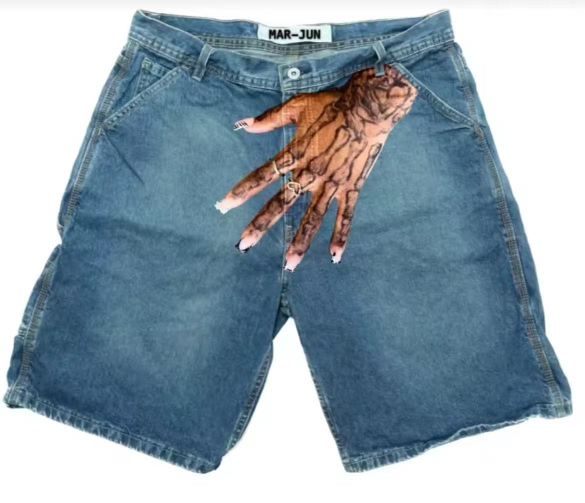 Y2K Baggy Denim Shorts vintage - Street Fashion Baggy 评论和价格