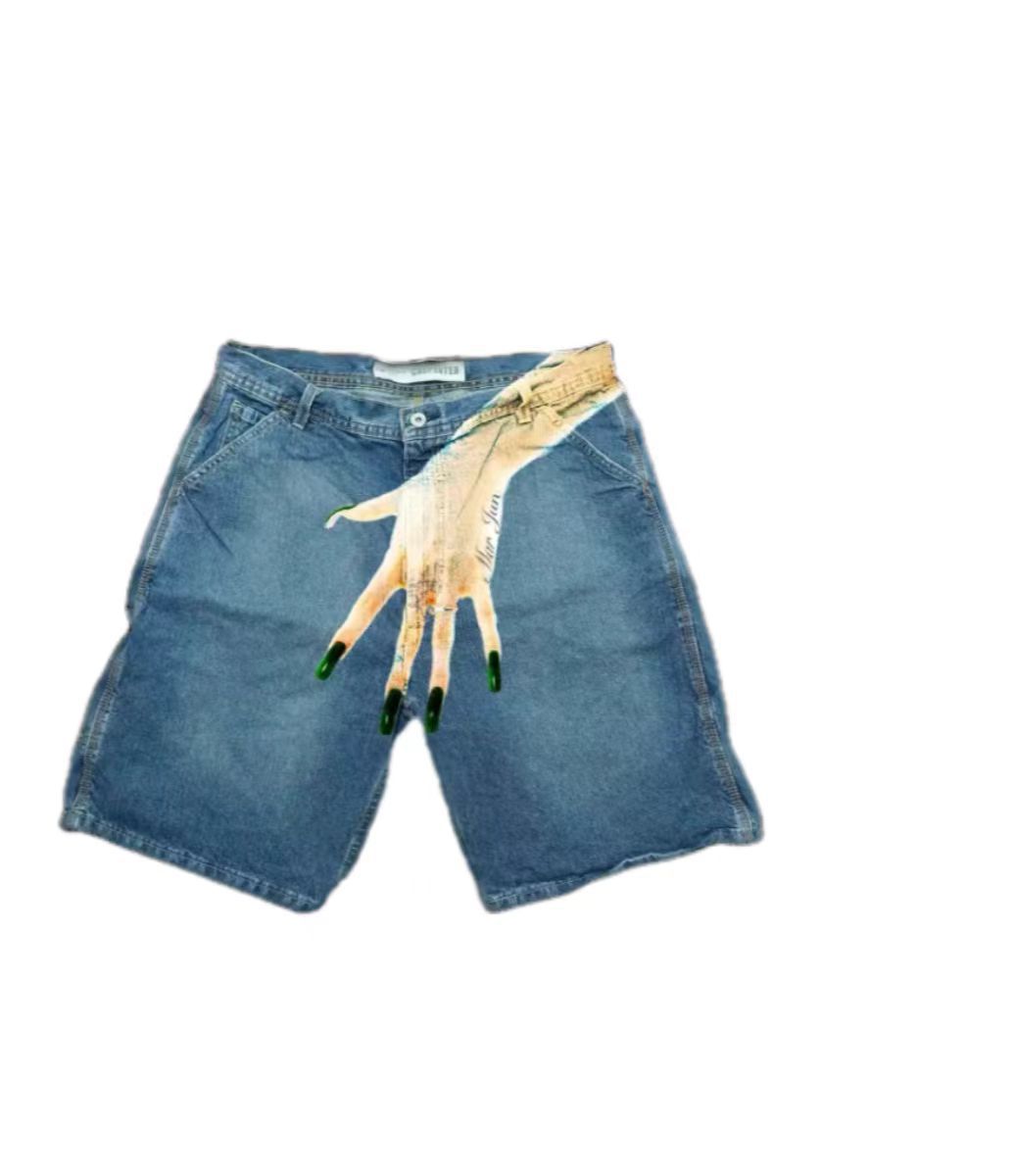 Y2K Baggy Denim Shorts vintage - Street Fashion Baggy 评论和价格