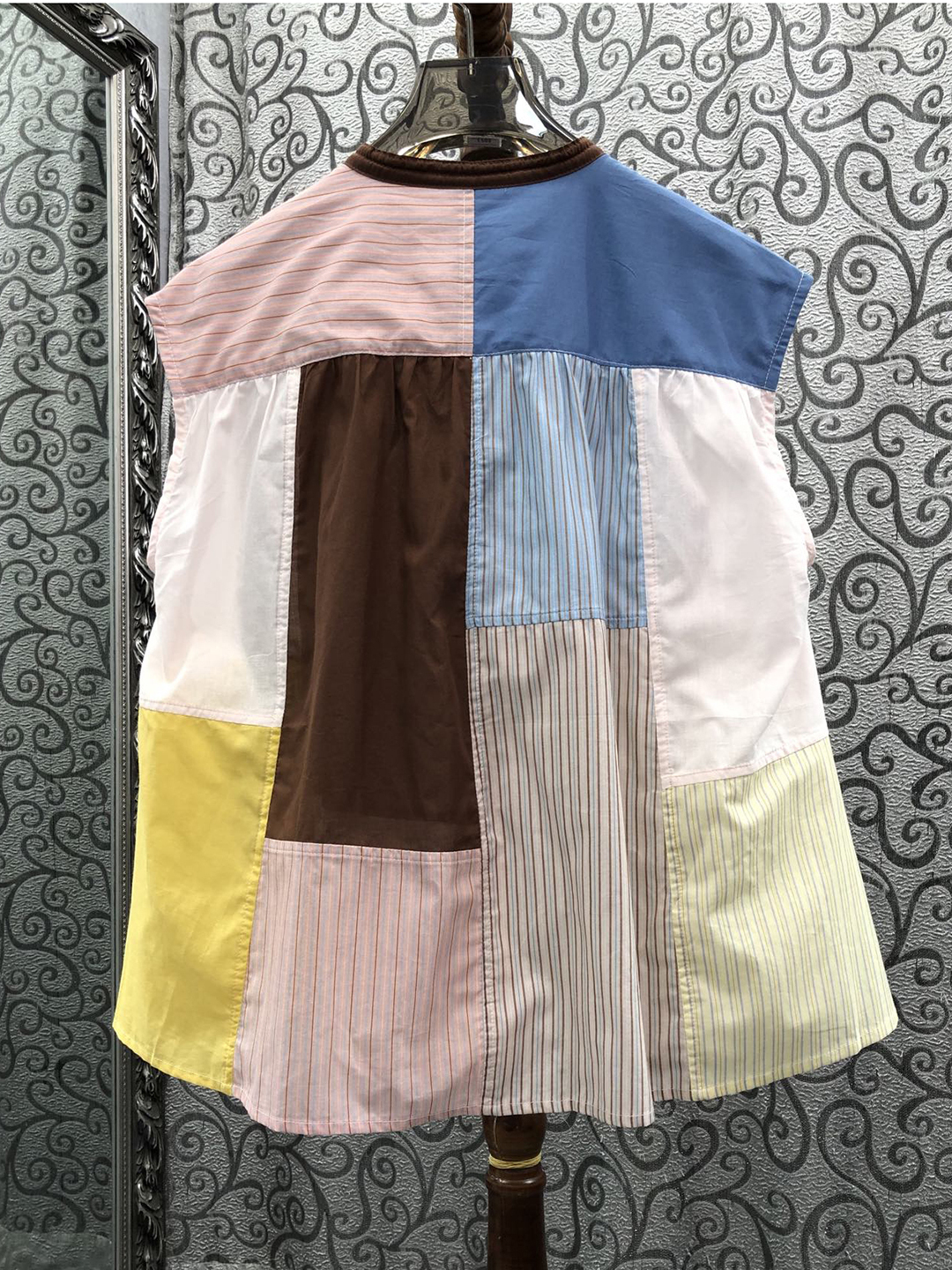 Loose Striped Color Block Slee - Street Fashion In Milan 评论和价格