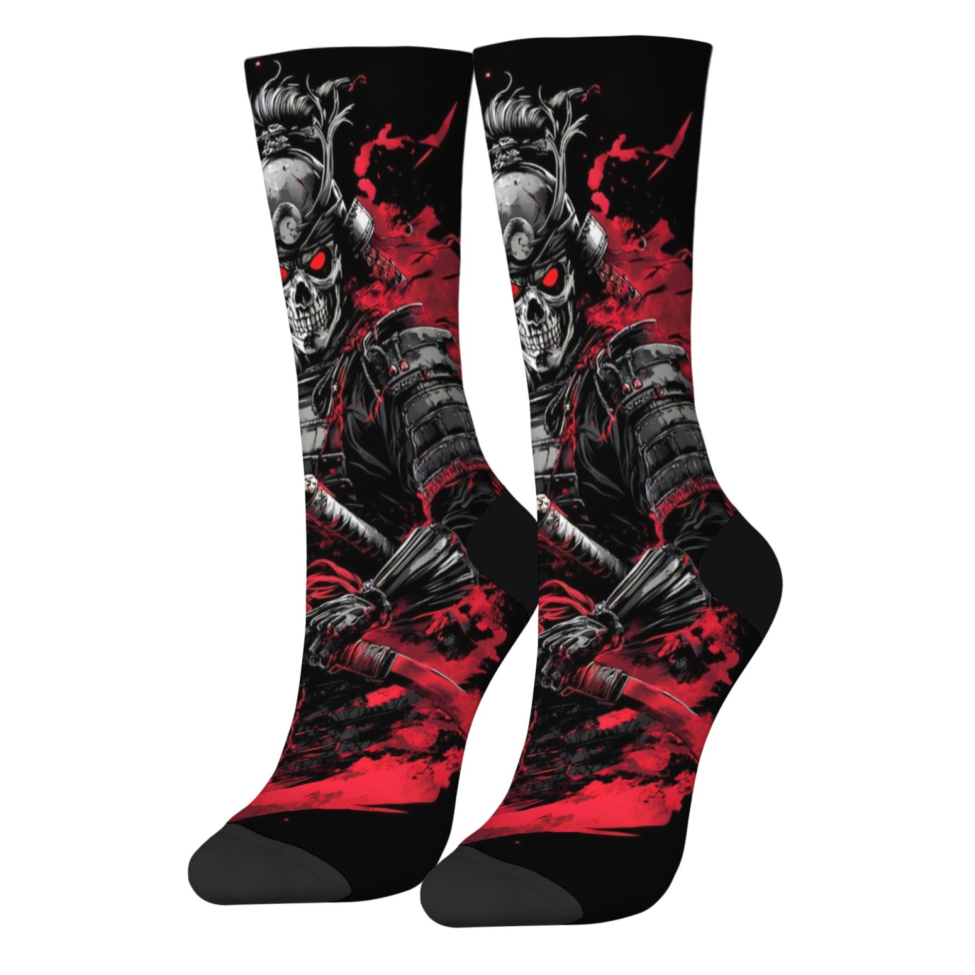 Skull Devil Warrior Men's Sock - Street Fashion Style Youtube 评论和价格
