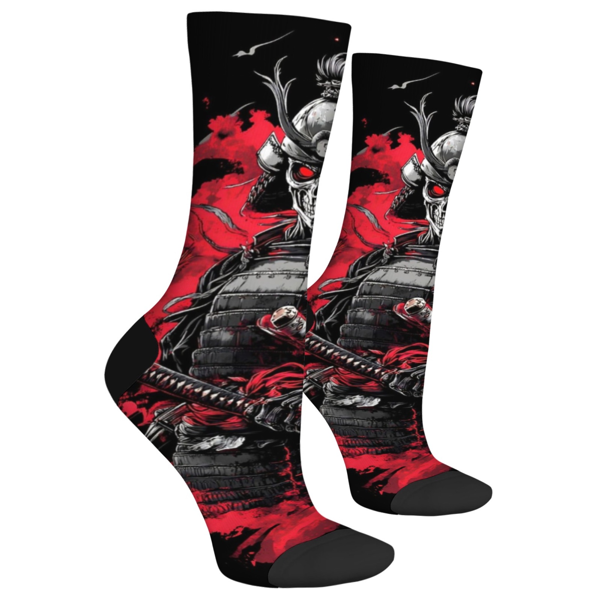 Skull Devil Warrior Men's Sock - Street Fashion Style Youtube 评论和价格