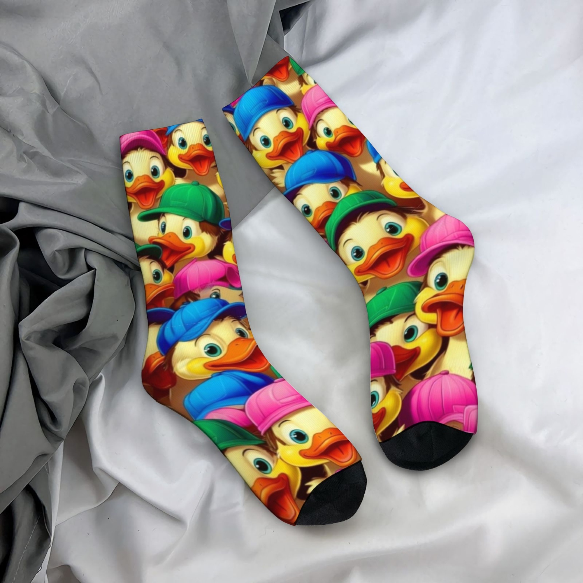 Happy Rubber Duck Socks Novelt - Street Fashion Style Youtube 评论和价格
