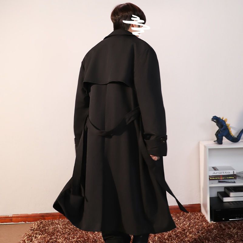 Trench Leather Coat Mens Cotto - Street Fashion Culture 评论和价格