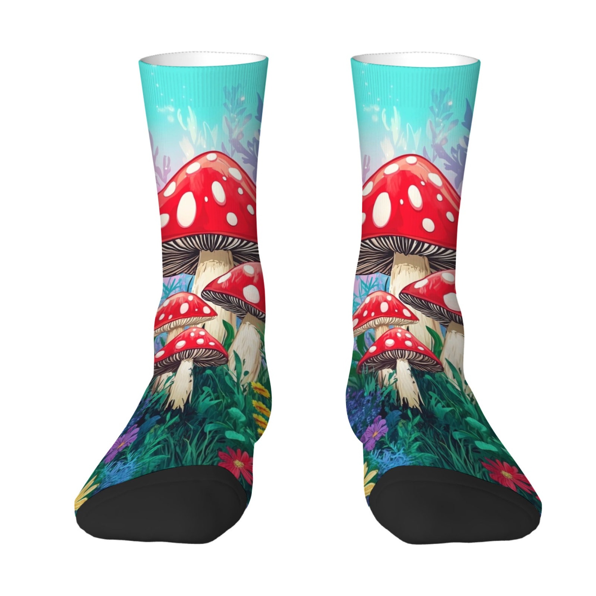 Magic Forest Mushroom Socks No - Street Fashion Style Youtube 评论和价格